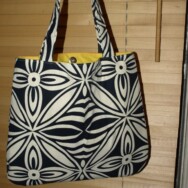Blue floral purse